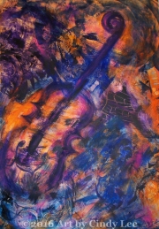 JazzCollage 2002 Acrylic on Watercolor 36x24_1200(C)